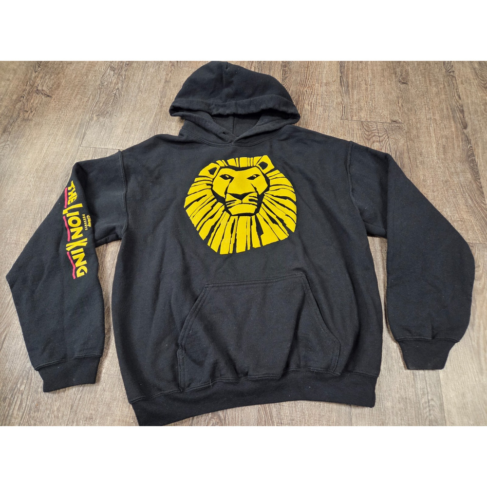 Disney The Lion King Broadway Musical Genuine Black Hoodie Sweatshirt Medium
